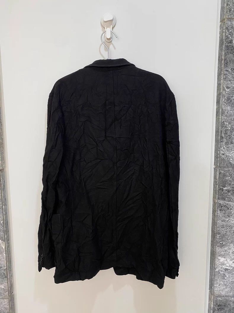 Yohji Yamamoto Yohji Yamamoto Wool Blend Wrinkle Coat - dmc Size US L / EU 52-54 / 3 - 3 Thumbnail