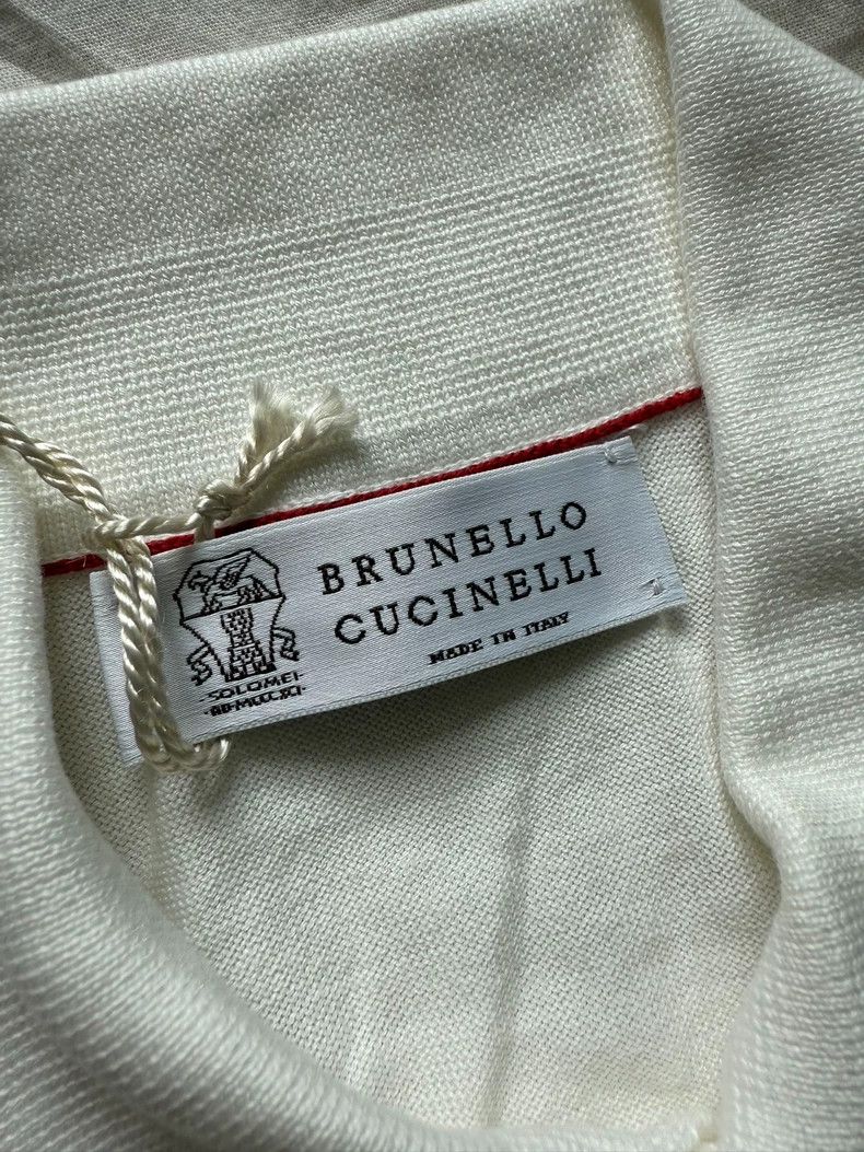 Brunello Cucinelli Brunello Cucinelli Cotton Knit Polo - dmc Size US XL / EU 56 / 4 - 2 Thumbnail