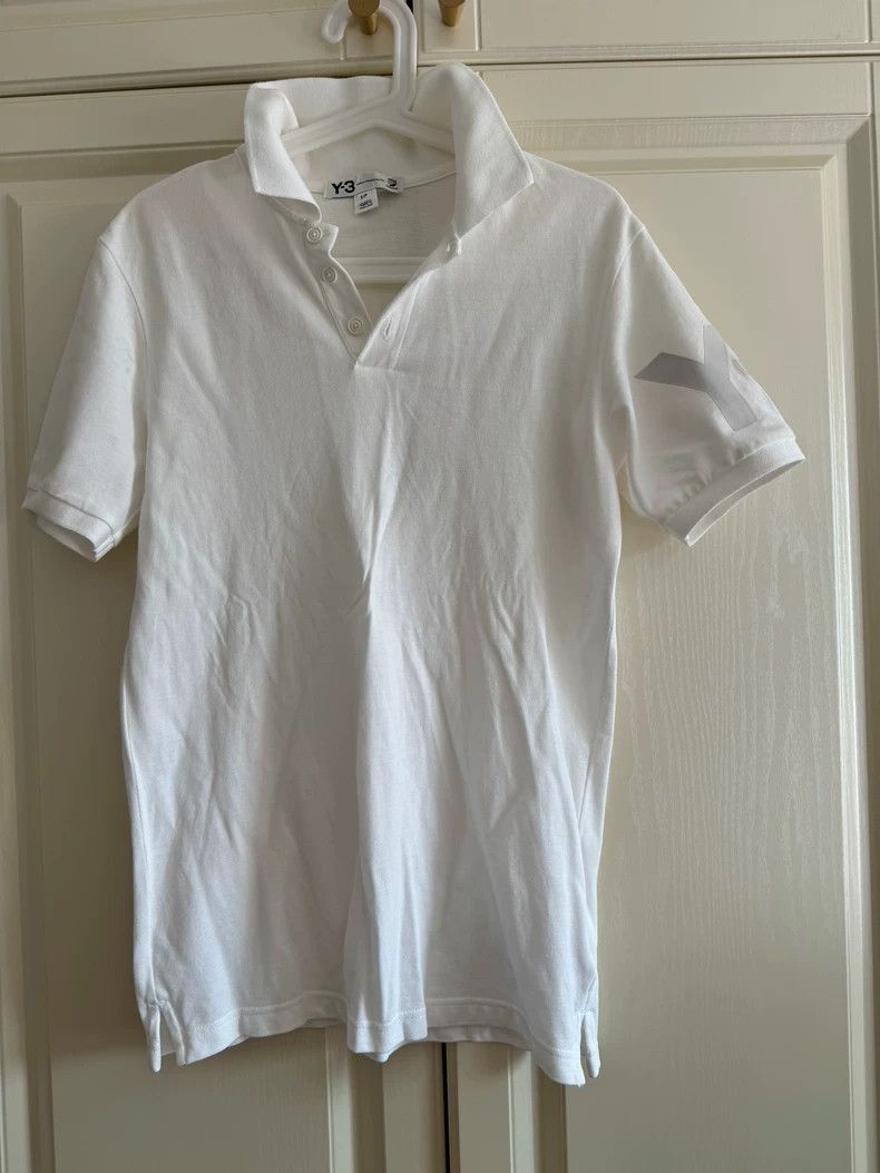 Y-3 Y-3 Yohji Yamamoto White Polo Shirt - dmc Size US S / EU 44-46 / 1 - 7 Thumbnail