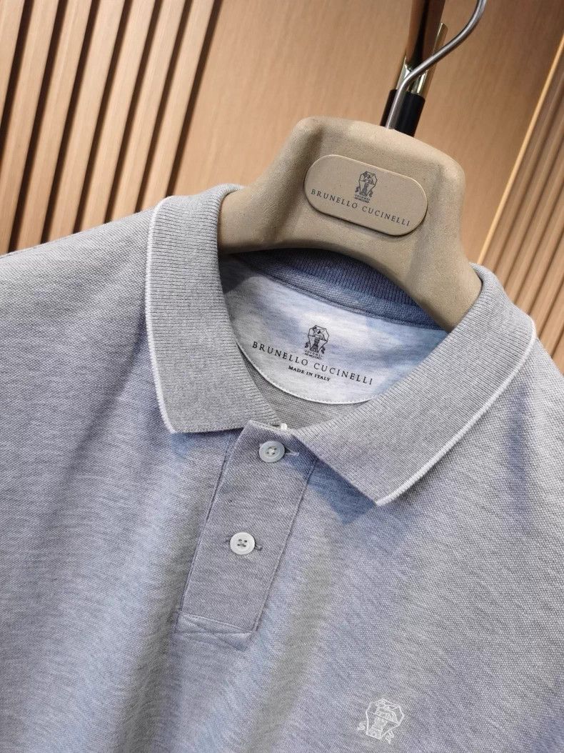 Brunello Cucinelli Brunello Cucinelli Short Sleeve Polo - dmc Size US S / EU 44-46 / 1 - 3 Thumbnail