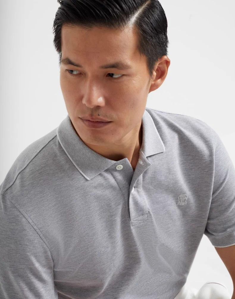 Brunello Cucinelli Brunello Cucinelli Short Sleeve Polo - dmc Size US S / EU 44-46 / 1 - 5 Thumbnail