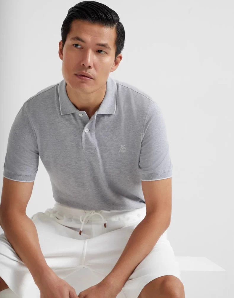 Brunello Cucinelli Brunello Cucinelli Short Sleeve Polo - dmc Size US S / EU 44-46 / 1 - 2 Thumbnail