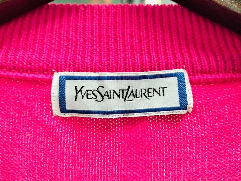 Yves Saint Laurent YSL Pink Knit Sweater M Size - dmc Size US M / EU 48-50 / 2 - 3 Thumbnail
