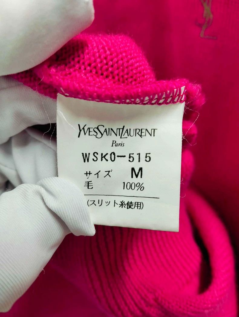 Yves Saint Laurent YSL Pink Knit Sweater M Size - dmc Size US M / EU 48-50 / 2 - 4 Thumbnail