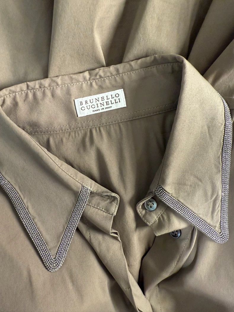 Brunello Cucinelli Brunello Cucinelli Stretch Cotton Shirt - dmc Size US M / EU 48-50 / 2 - 5 Thumbnail
