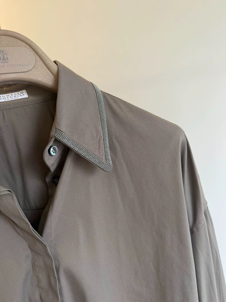 Brunello Cucinelli Brunello Cucinelli Stretch Cotton Shirt - dmc Size US M / EU 48-50 / 2 - 4 Thumbnail