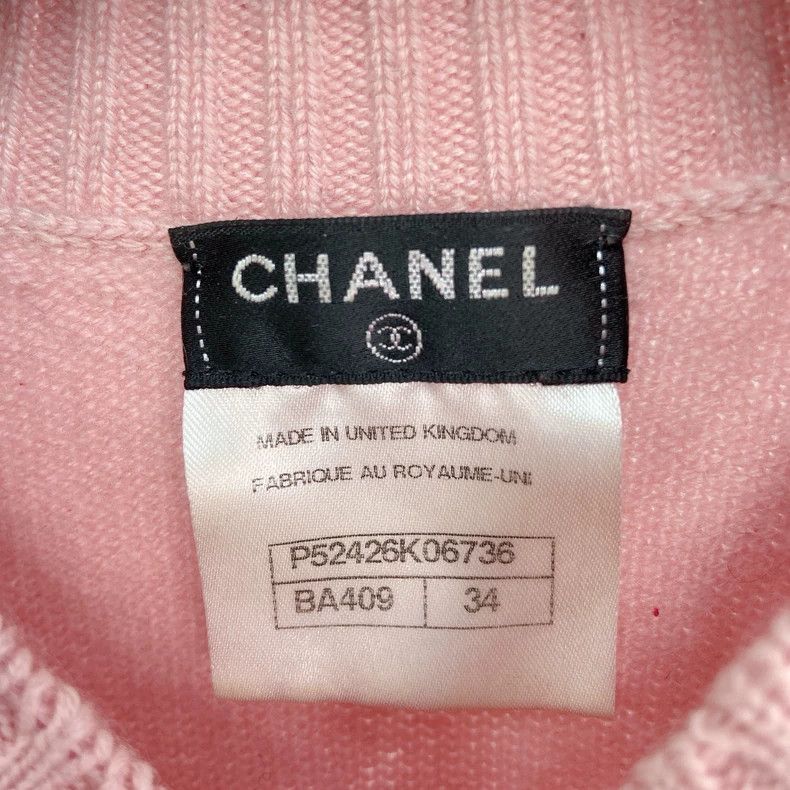 Chanel Chanel Pink Cashmere Knit Sweater 34 - dmc Size US XS / EU 42 / 0 - 6 Thumbnail