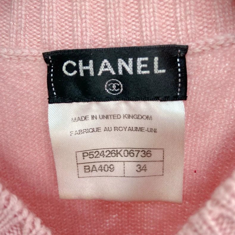 Chanel Chanel Pink Cashmere Knit Sweater 34 - dmc Size US XS / EU 42 / 0 - 4 Thumbnail