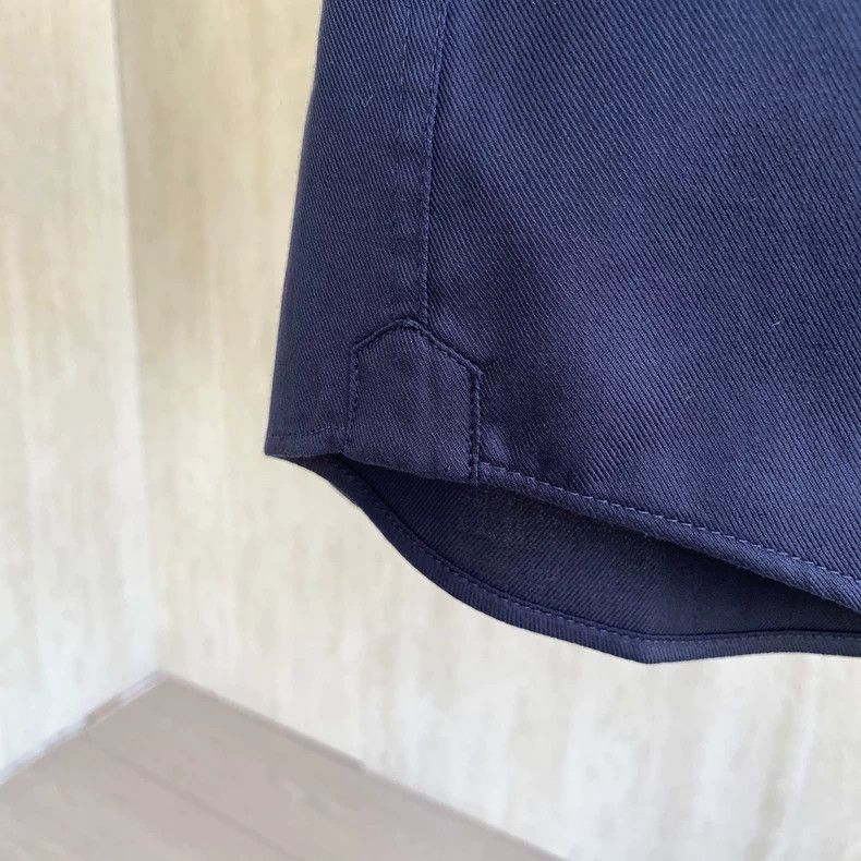 Brunello Cucinelli Brunello Cucinelli Blue Cotton Shirt - dmc Size US M / EU 48-50 / 2 - 8 Thumbnail