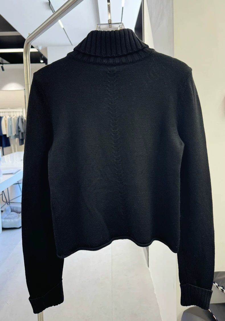 Loro Piana Fendi Black High-Neck Wool Sweater - dmc Size US S / EU 44-46 / 1 - 7 Thumbnail