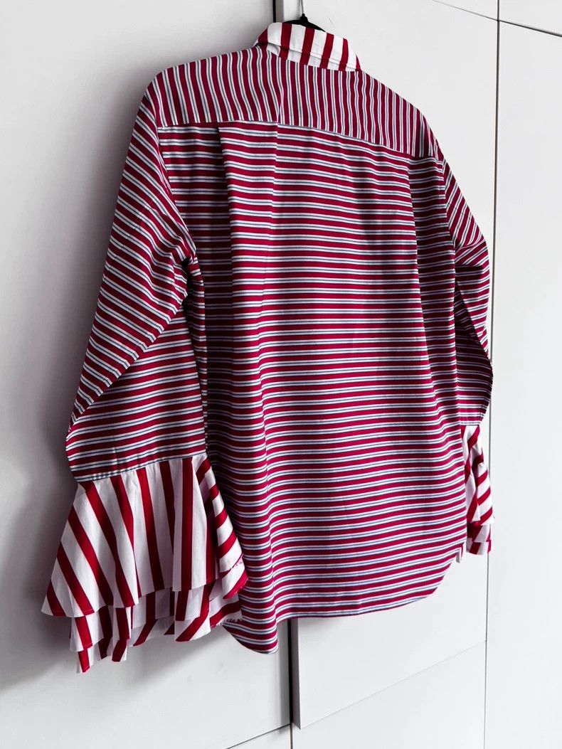 Comme des Garcons CDG Red White Stripe Shirt XS - dmc Size US XS / EU 42 / 0 - 9 Thumbnail