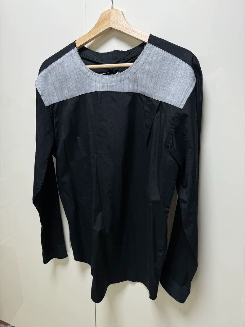 COMME des GARCONS HOMME PLUS Wool Panel Reverse Shirt - dmc