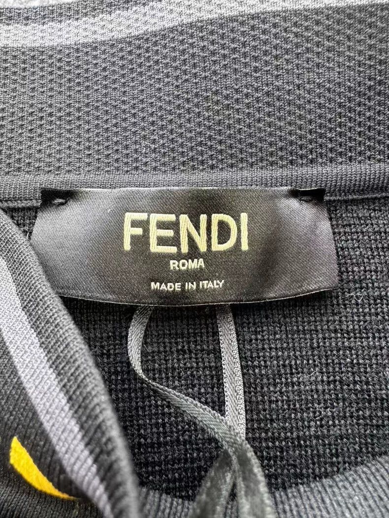 Fendi Fendi Black Logo Wool Knit Sweater - dmc Size US XL / EU 56 / 4 - 4 Thumbnail