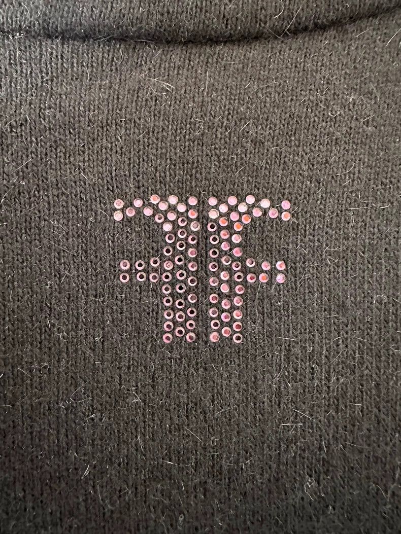 Fendi Fendi Crystal Logo Black Knit Sweater - dmc Size US XL / EU 56 / 4 - 3 Thumbnail