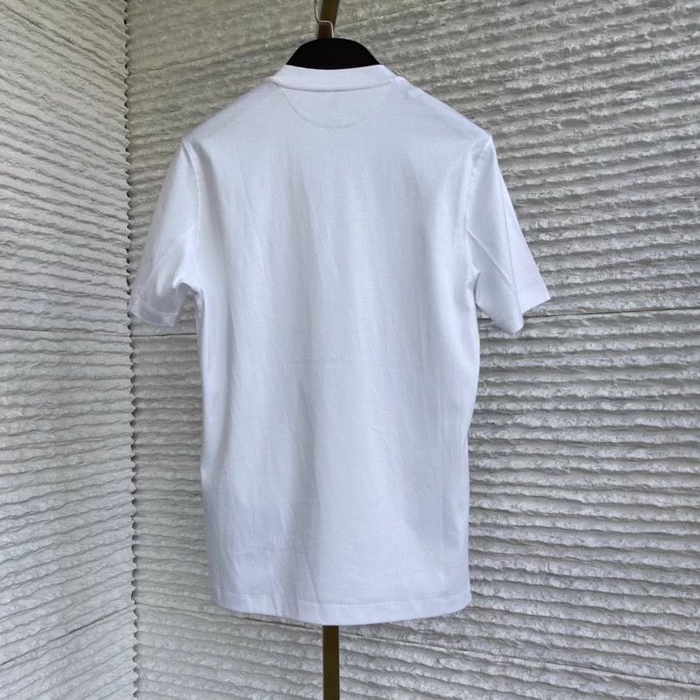 Brunello Cucinelli Brunello Cucinelli White V-Neck T-Shirt - dmc Size US S / EU 44-46 / 1 - 5 Thumbnail