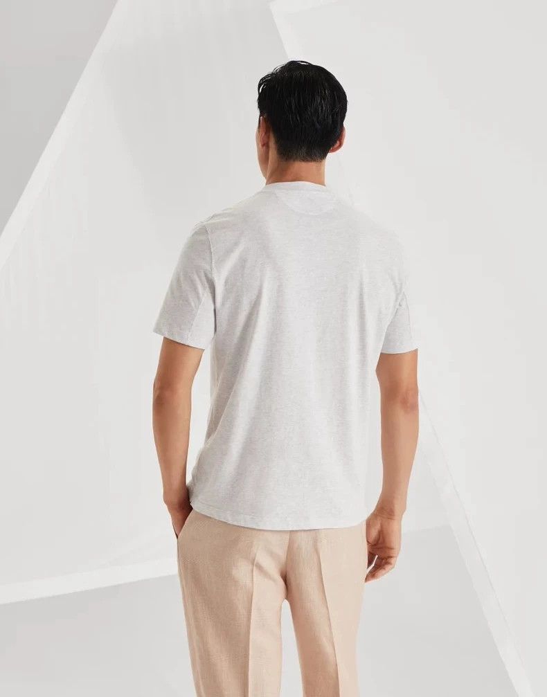 Brunello Cucinelli Brunello Cucinelli Cotton Short-Sleeve T-Shirt - dmc Size US M / EU 48-50 / 2 - 4 Thumbnail