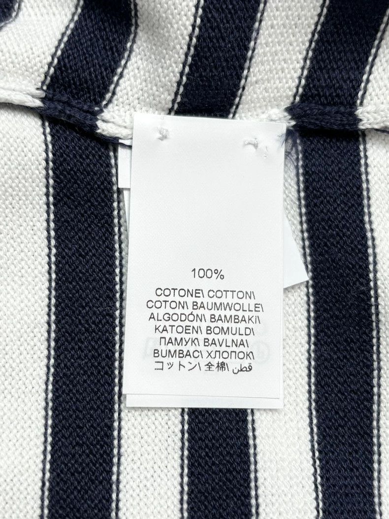 Brunello Cucinelli Brunello Cucinelli Striped Knit Top - dmc Size US L / EU 52-54 / 3 - 5 Thumbnail