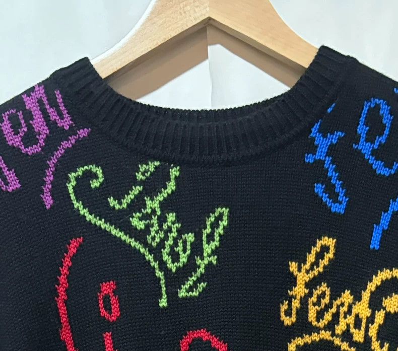 Fendi Fendi Logo Print Round Neck Wool Sweater - dmc Size US M / EU 48-50 / 2 - 5 Thumbnail