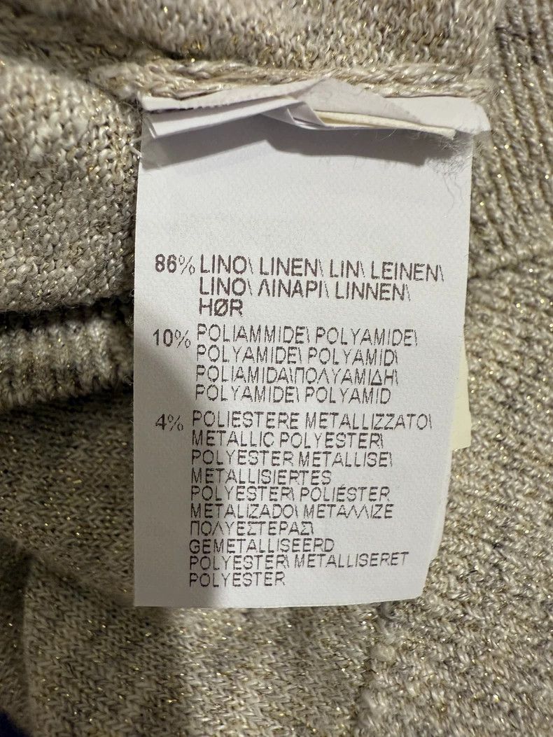 Brunello Cucinelli Brunello Cucinelli V-neck Linen Sweater - dmc Size US M / EU 48-50 / 2 - 9 Thumbnail