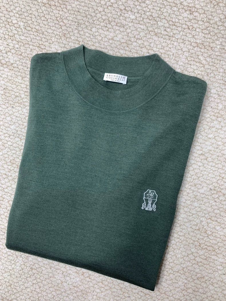Brunello Cucinelli Brunello Cucinelli Lion Logo Wool Sweater - dmc Size US XS / EU 42 / 0 - 5 Thumbnail
