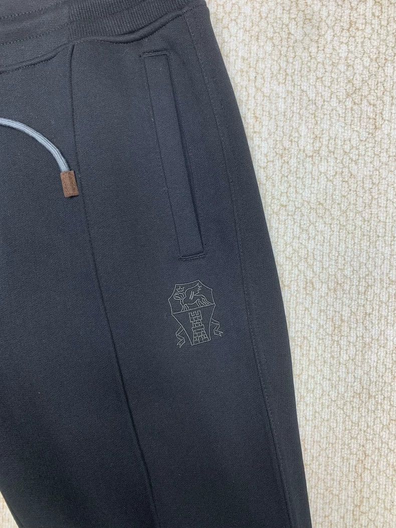 Brunello Cucinelli Brunello Cucinelli Men's Cotton Sweatpants - dmc Size US 38 / EU 54 - 4 Thumbnail