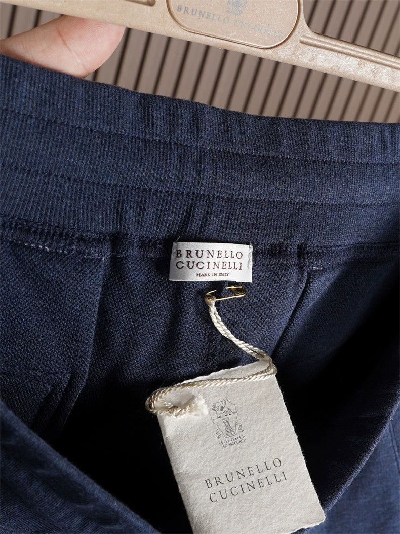 Brunello Cucinelli Brunello Cucinelli Men's Drawstring Sweatpants - dmc Size US 32 / EU 48 - 4 Thumbnail