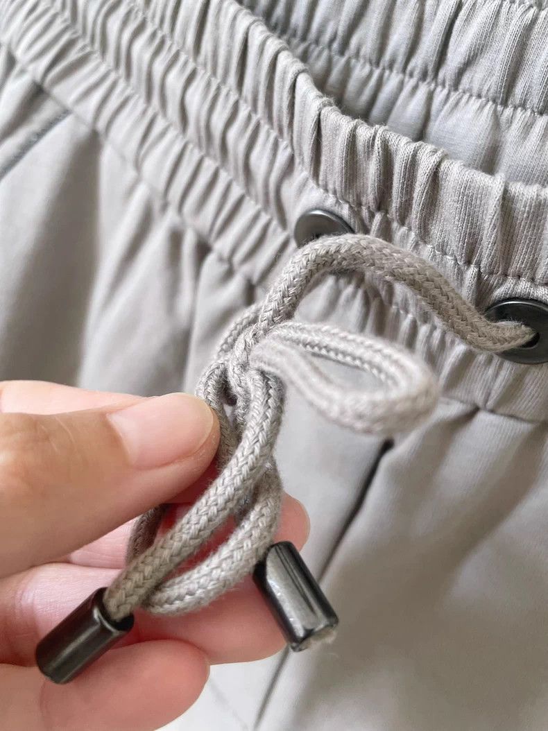 Brunello Cucinelli Brunello Cucinelli Beige Cotton Sweatpants - dmc Size US 38 / EU 54 - 4 Thumbnail