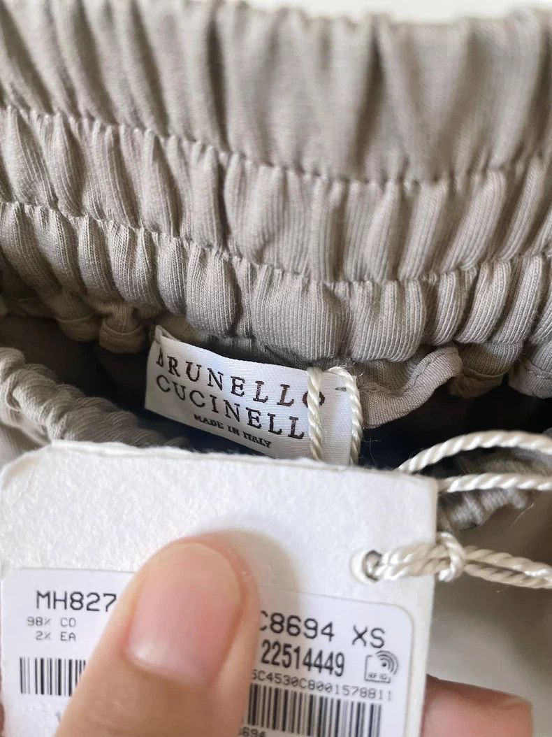 Brunello Cucinelli Brunello Cucinelli Beige Cotton Sweatpants - dmc Size US 38 / EU 54 - 7 Thumbnail
