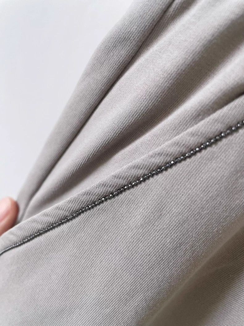 Brunello Cucinelli Brunello Cucinelli Beige Cotton Sweatpants - dmc Size US 38 / EU 54 - 5 Thumbnail
