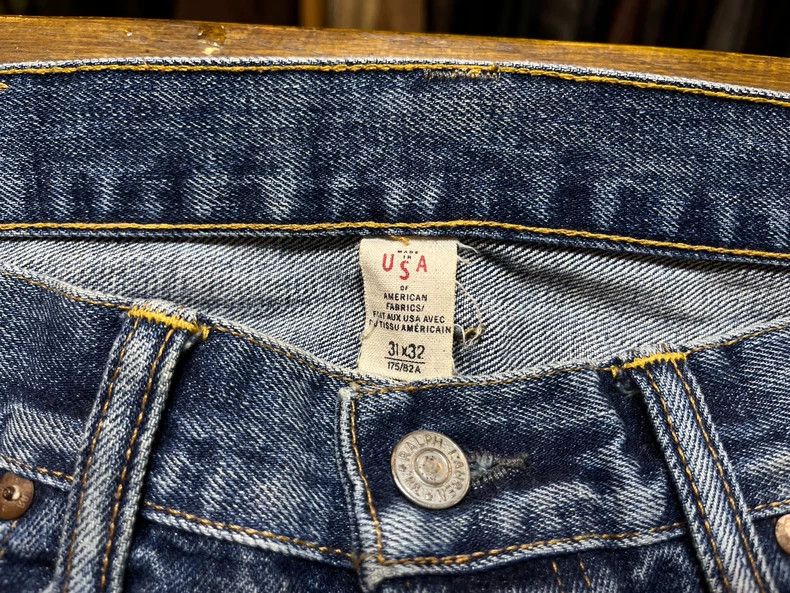 RRL Ralph Lauren RRL USA Washed Denim Jeans - dmc Size US 31 - 3 Thumbnail