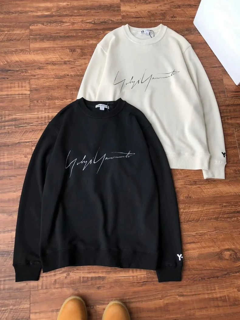 Y-3 Yohji Y-3 Distressed Signature Sweatshirt - dmc Size US M / EU 48-50 / 2 - 2 Thumbnail