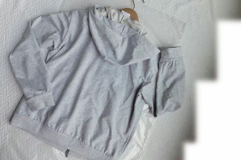 Brunello Cucinelli Brunello Cucinelli Gray Hooded Sweatshirt - dmc Size US S / EU 44-46 / 1 - 4 Thumbnail