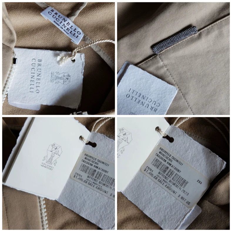 Brunello Cucinelli Brunello Cucinelli Beige Hoodie Jacket - dmc Size US XXS / EU 40 - 4 Thumbnail