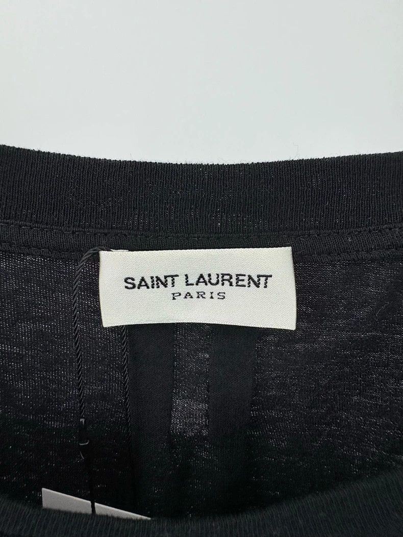 Saint Laurent Paris SAINT LAURENT SLP Heart Decor Tee - dmc Size US S / EU 44-46 / 1 - 3 Thumbnail