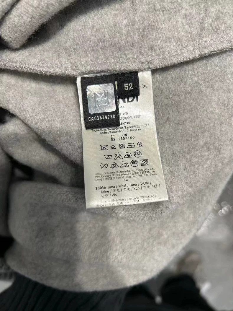 Fendi Fendi Beaded Devil Gray Knit Sweater - dmc Size US XL / EU 56 / 4 - 4 Thumbnail