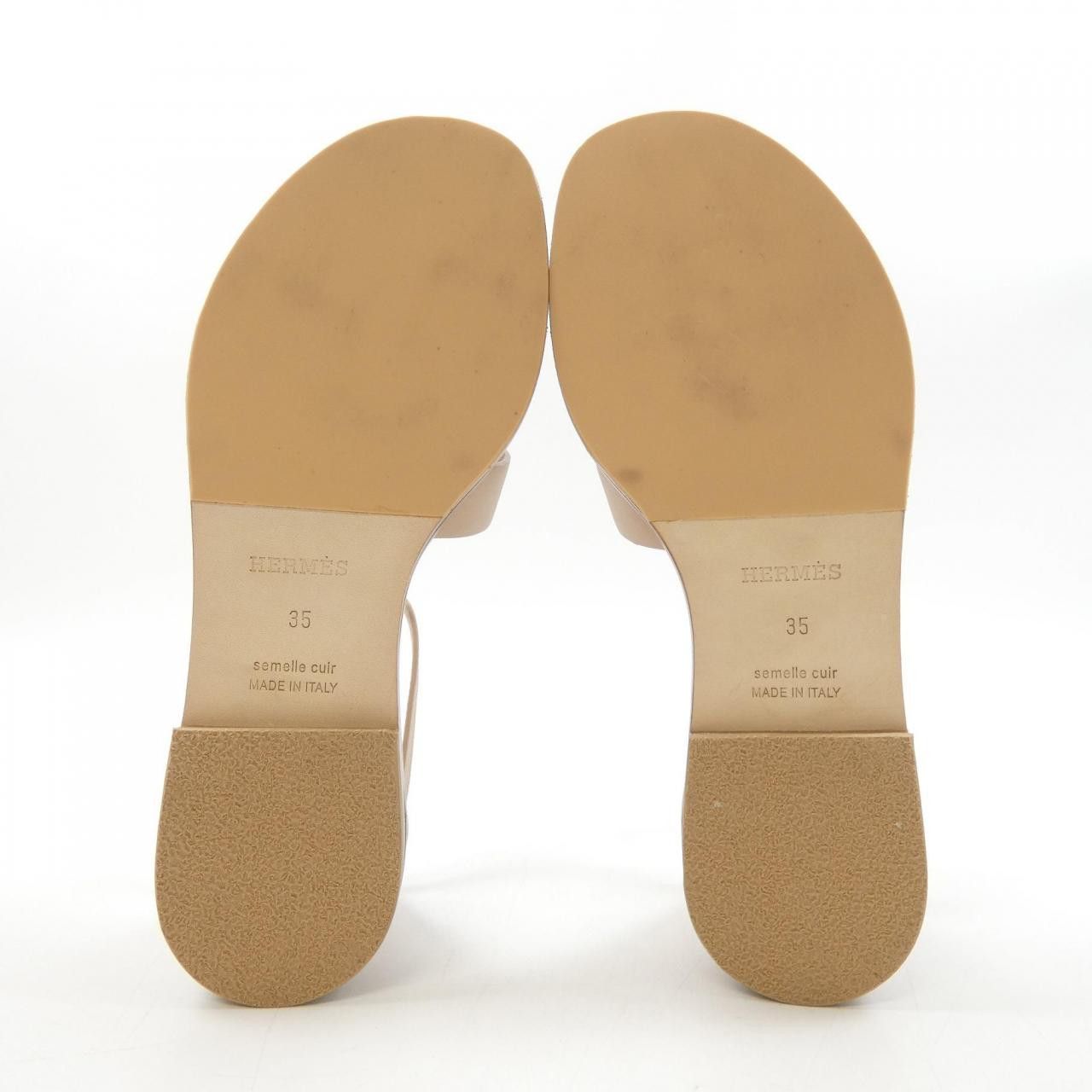 Hermes Hermes Sandal Calf Sandals Leather Shoes DUTY FREE for USA
