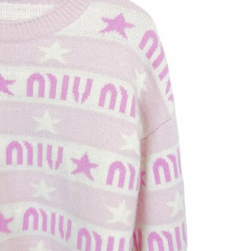 Miu Miu Miu Miu Pink Long Sleeve Pullover Sweater 0089 Size S / US 4 / IT 40 - 3 Thumbnail