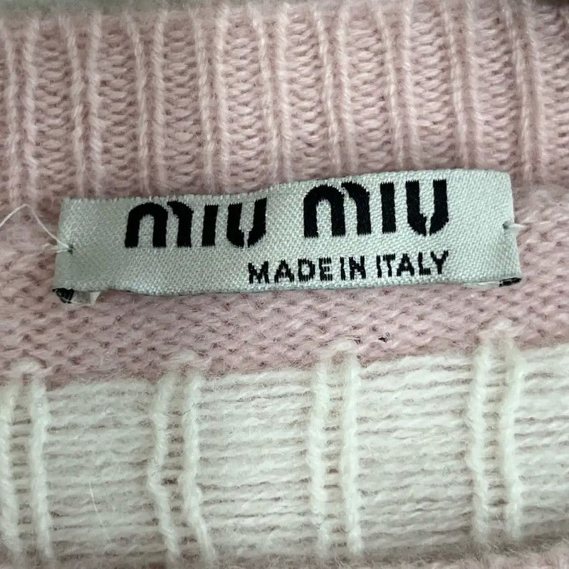 Miu Miu Miu Miu Pink Long Sleeve Pullover Sweater 0089 Size S / US 4 / IT 40 - 5 Thumbnail