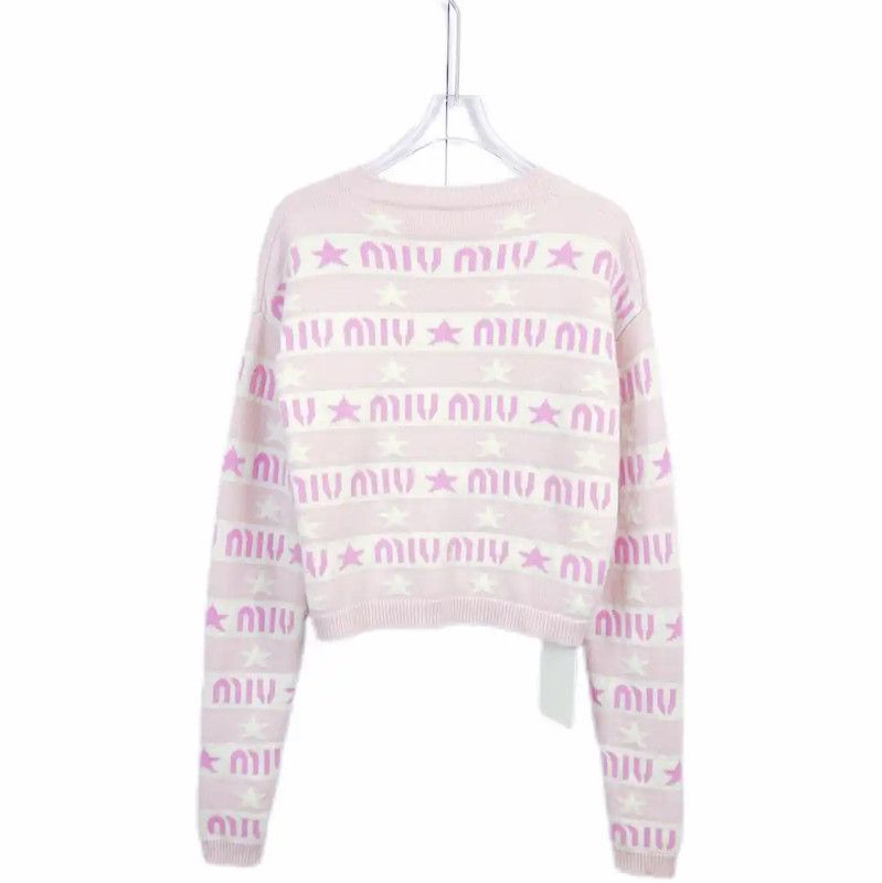 Miu Miu Miu Miu Pink Long Sleeve Pullover Sweater 0089 Size S / US 4 / IT 40 - 2 Thumbnail