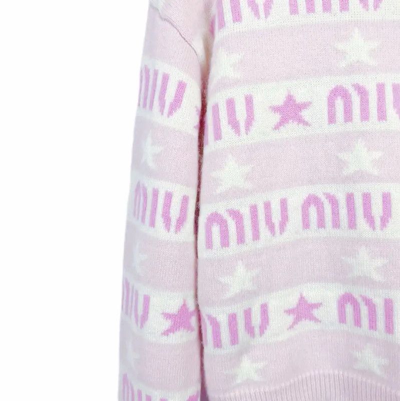 Miu Miu Miu Miu Pink Long Sleeve Pullover Sweater 0089 Size S / US 4 / IT 40 - 4 Thumbnail