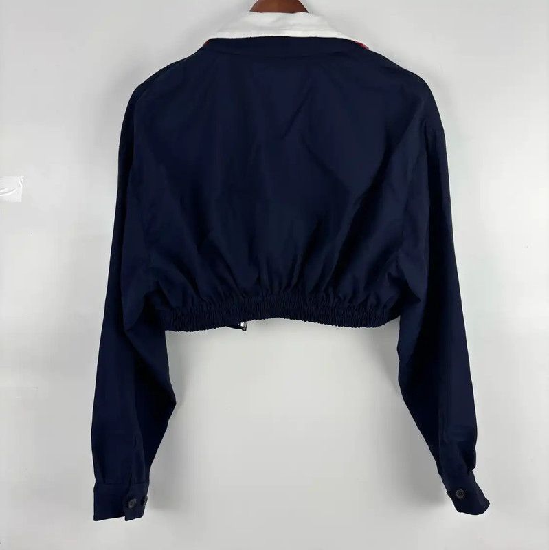 Miu Miu Miu Miu Navy Blue Cotton Women's Jacket 0089 Size XS / US 0-2 / IT 36-38 - 2 Thumbnail
