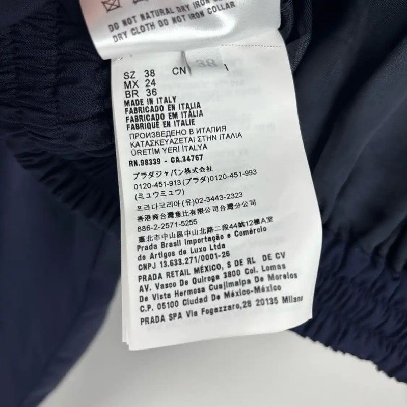 Miu Miu Miu Miu Navy Blue Cotton Women's Jacket 0089 Size XS / US 0-2 / IT 36-38 - 4 Thumbnail