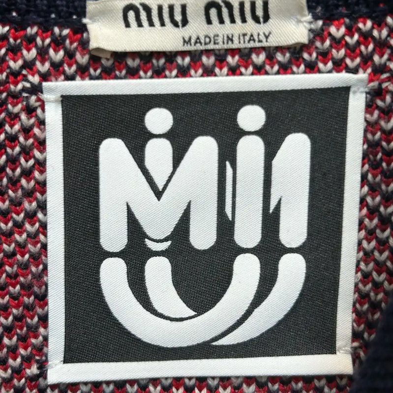 Miu Miu Miu Miu Multi-Color Cotton Blend Women's Jacket 0089 Size M / US 6-8 / IT 42-44 - 4 Thumbnail