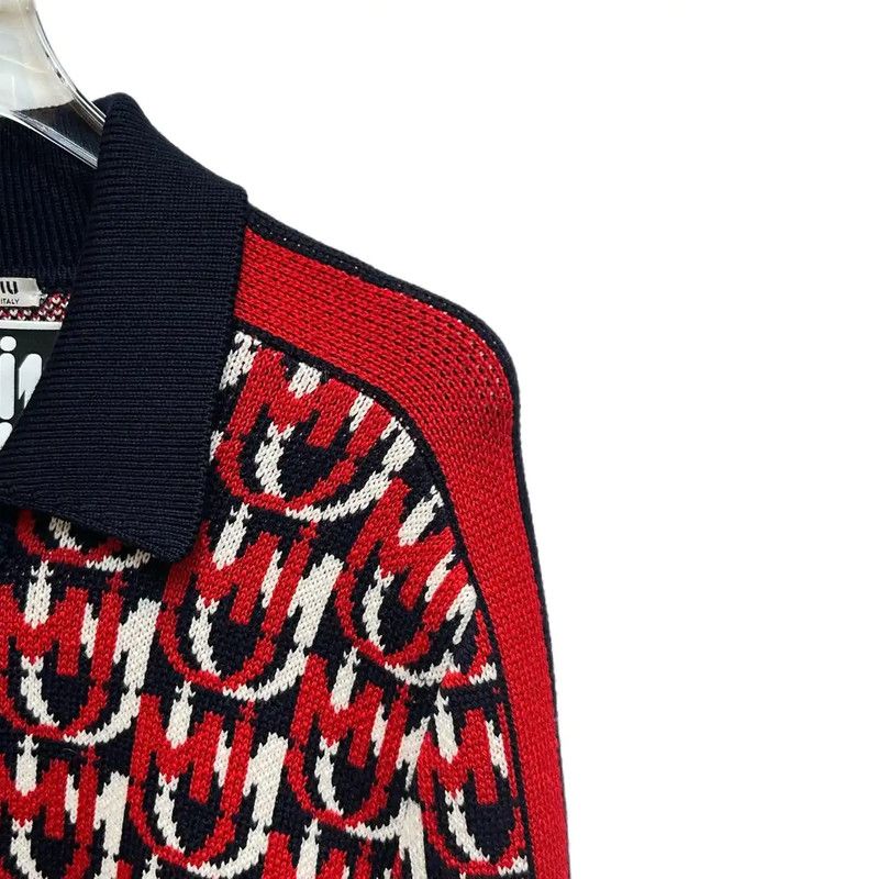 Miu Miu Miu Miu Multi-Color Cotton Blend Women's Jacket 0089 Size M / US 6-8 / IT 42-44 - 3 Thumbnail