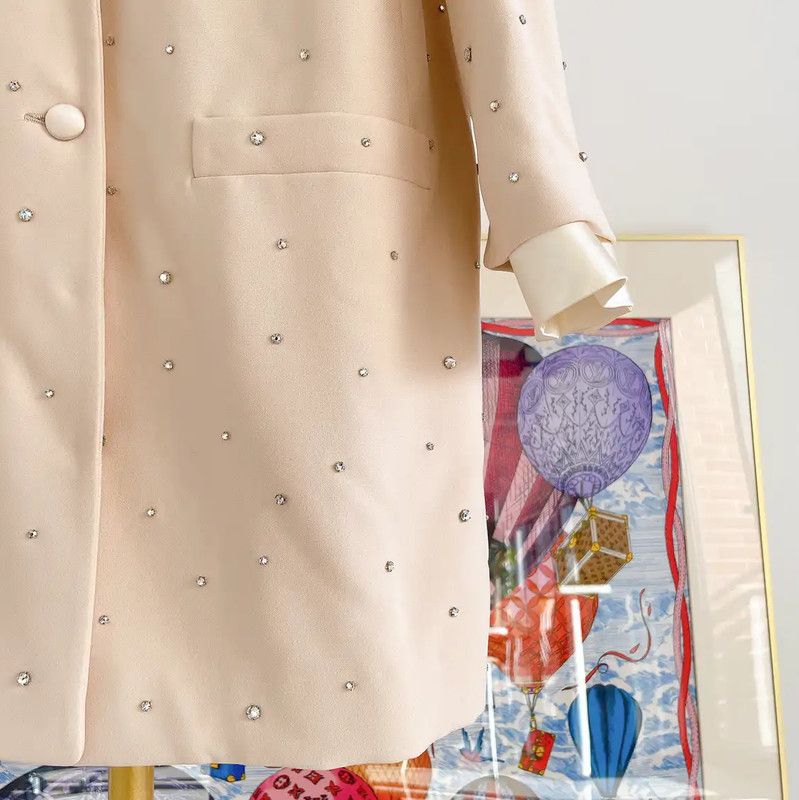 Miu Miu Miu Miu Beige Button-Up Jacket for Women 0089 Size XL / US 12-14 / IT 48-50 - 5 Thumbnail