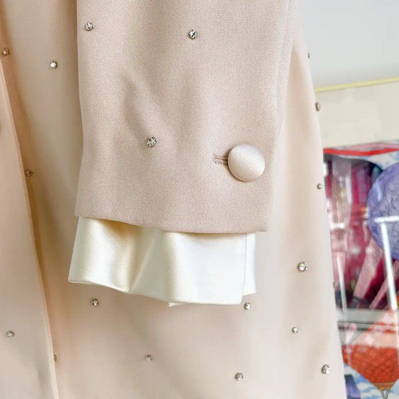 Miu Miu Miu Miu Beige Button-Up Jacket for Women 0089 Size XL / US 12-14 / IT 48-50 - 4 Thumbnail