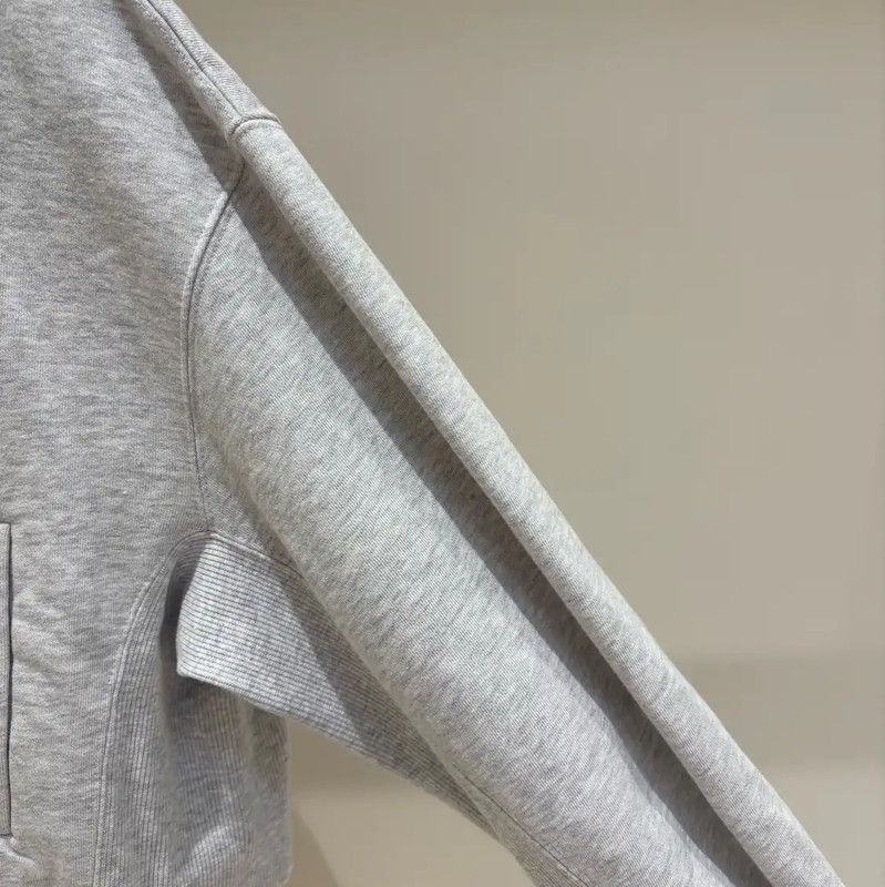 Miu Miu Miu Miu Gray Cropped Long Sleeve Hoodie 0089 Size XS / US 0-2 / IT 36-38 - 4 Thumbnail