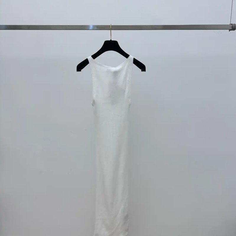 Miu Miu Miu Miu White Women's Dress 0089 Size M / US 6-8 / IT 42-44 - 2 Thumbnail