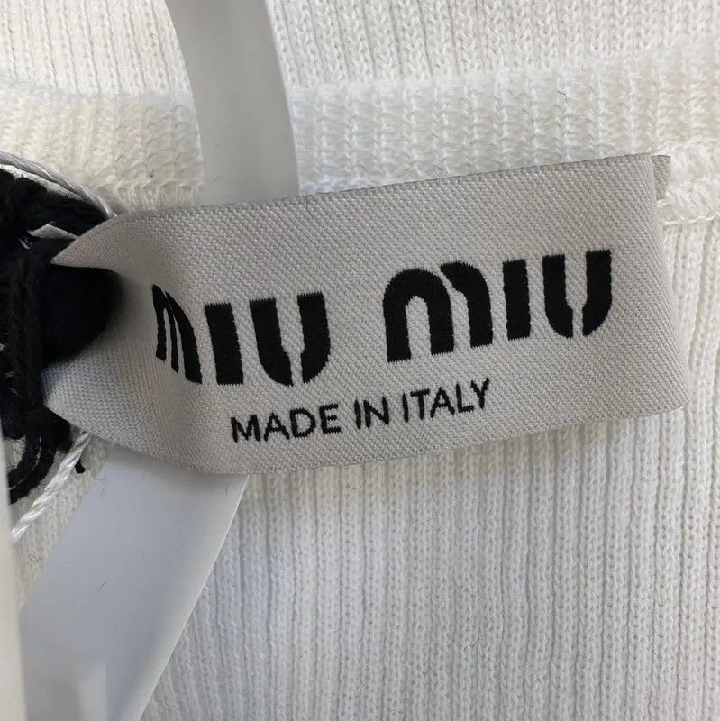 Miu Miu Miu Miu White Women's Dress 0089 Size M / US 6-8 / IT 42-44 - 3 Thumbnail