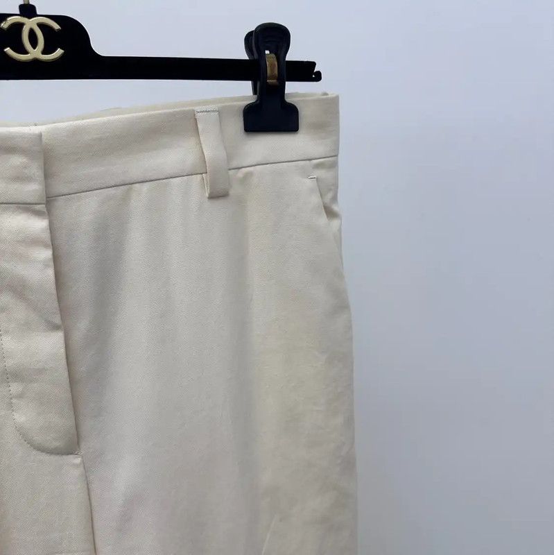 Miu Miu Miu Miu Casual Pants in Cream Color 0089 Size 23" - 3 Thumbnail